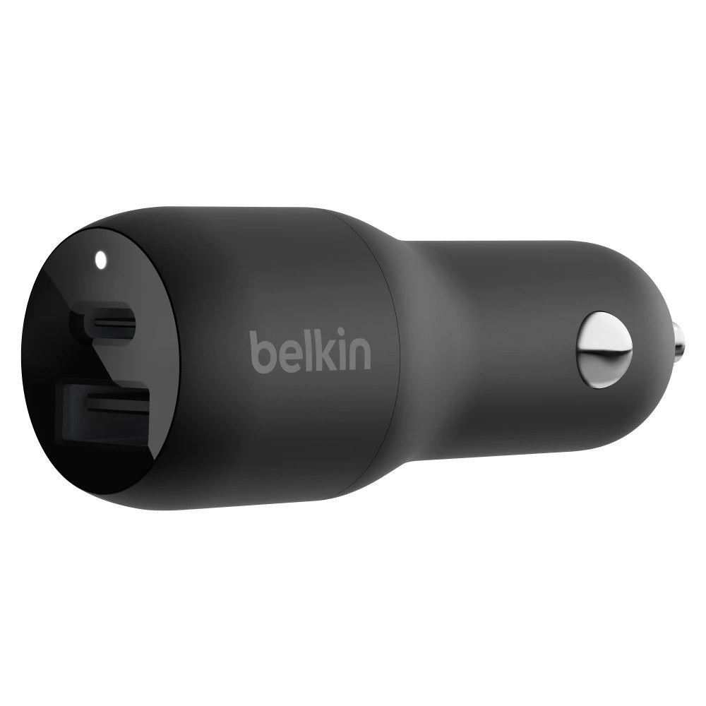 Belkin - Boost Up Charge Dual Port USB A PD Car Charger 37W with PPS - Black