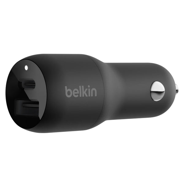 Belkin - Boost Up Charge Dual Port USB A PD Car Charger 37W with PPS - Black