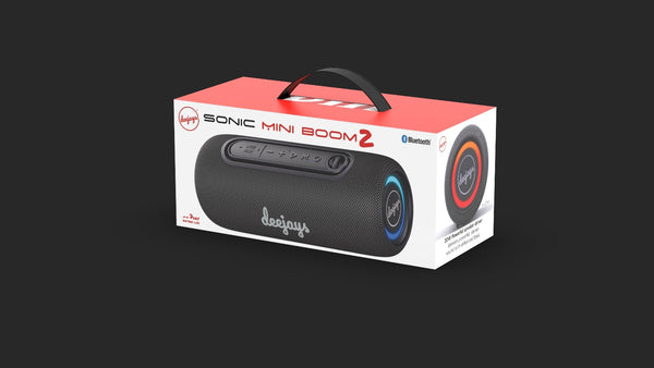 Deejays Sonic Mini Boom 2 Bluetooth Speaker BLACK