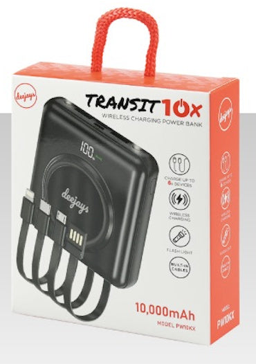 Deejays PowerBank 10KX Wireless Charging