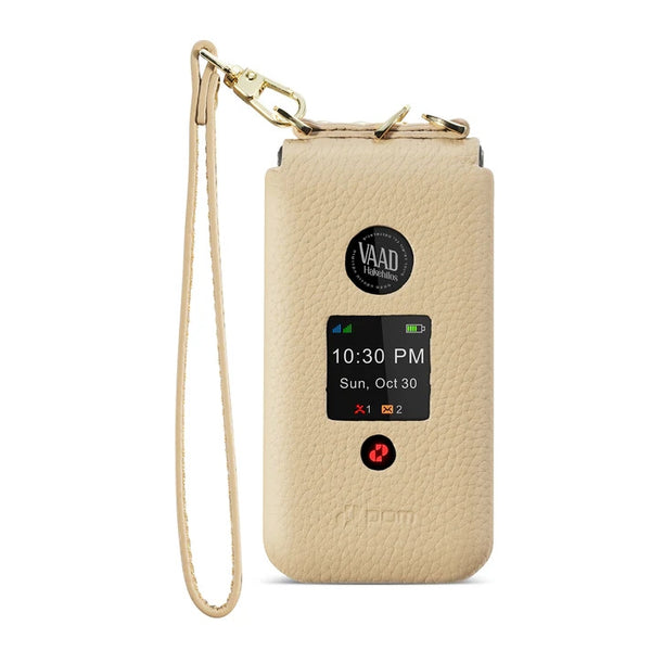 Pom Classic Leather Case - Beige