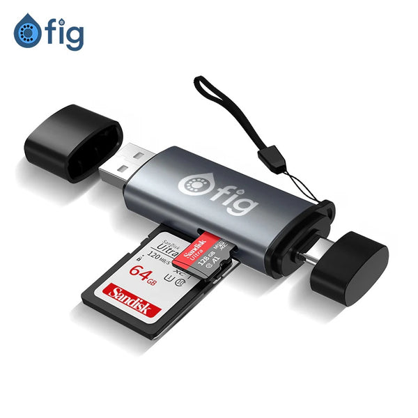 FIG Dual Slot USB-C Card Reader