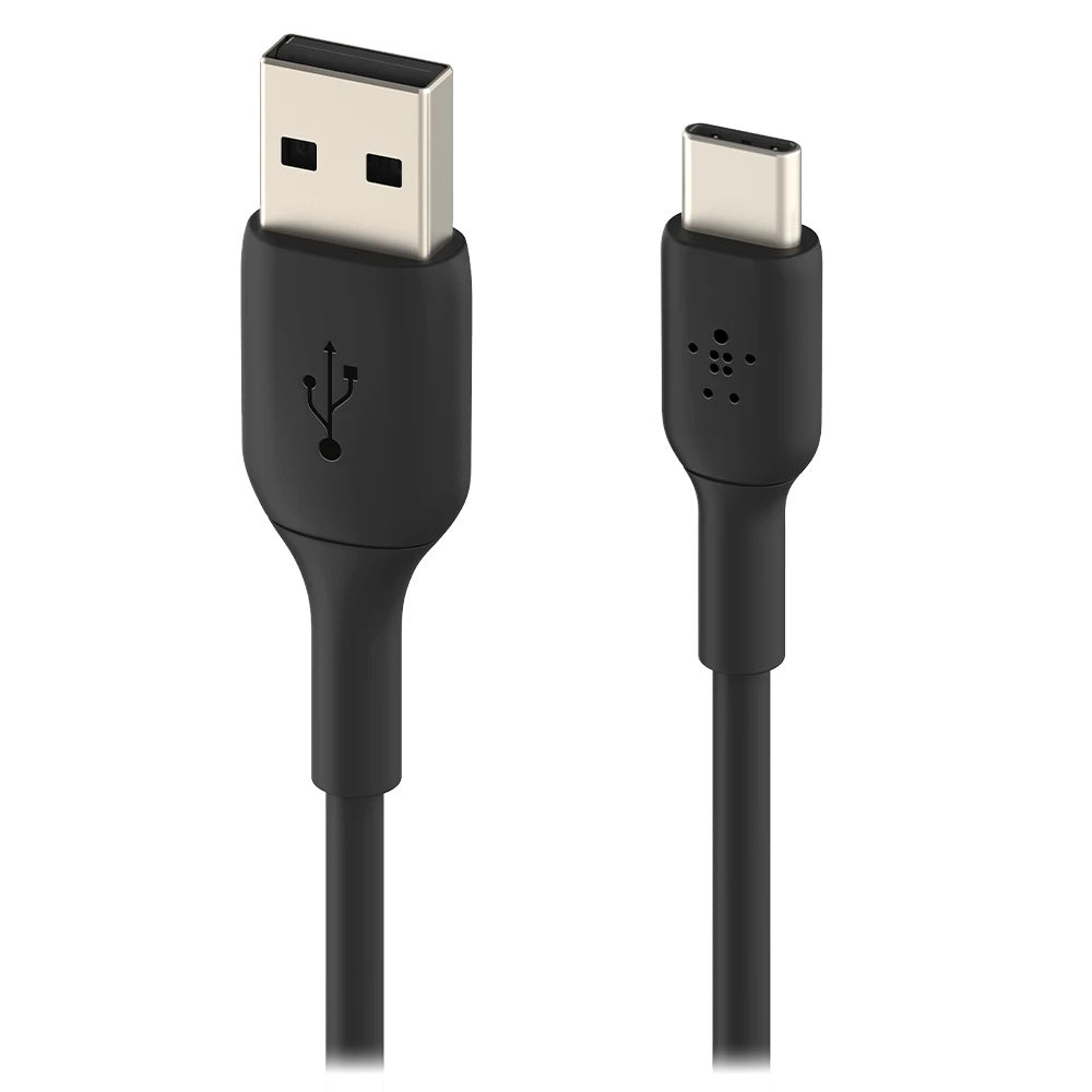 Belkin - Boost Up Charge USB A to USB C Cable 3ft - Black