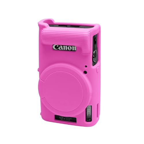 Soft Silicone Camera Cover with Removable Lens Cap - Rose
