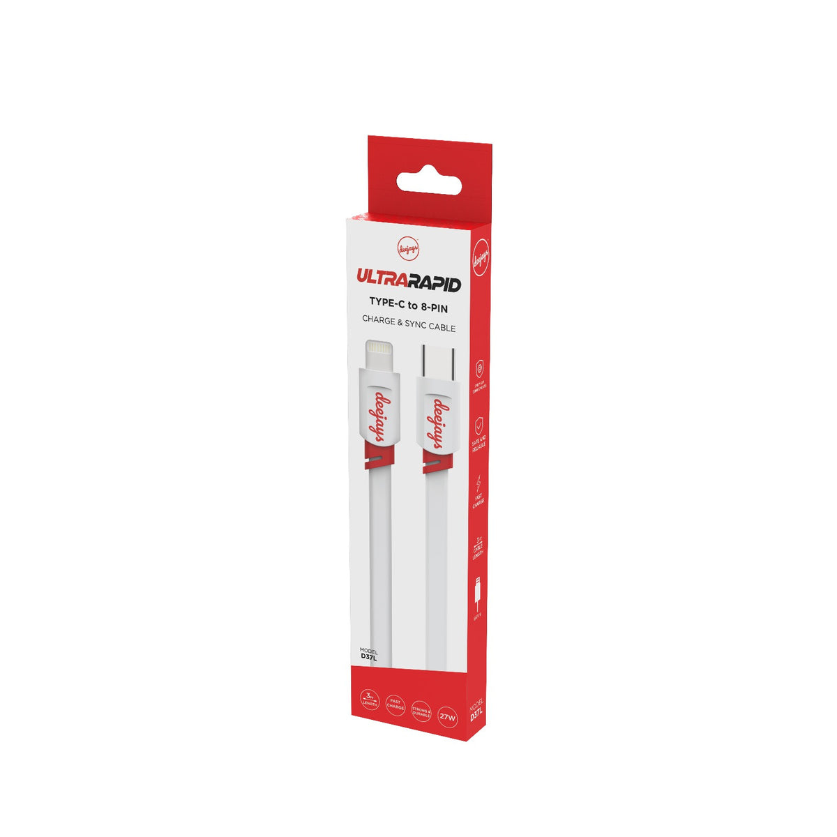 Deejays D37 Lightning to Type-C Cable