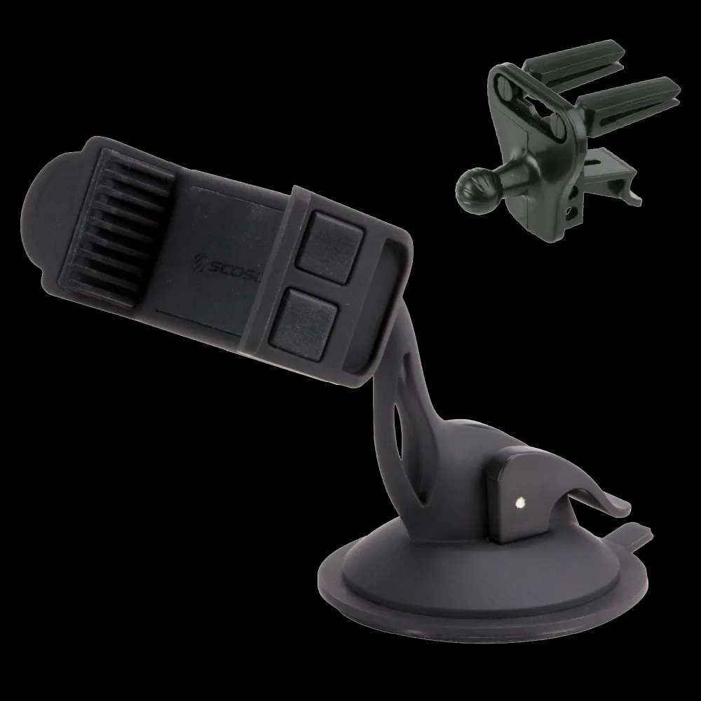 Scosche - 3 in 1 Universal Vent and Suction Cup Mount - Black