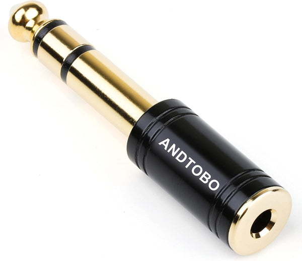 1/4'' to 3.5mm Stereo Copper Adapter