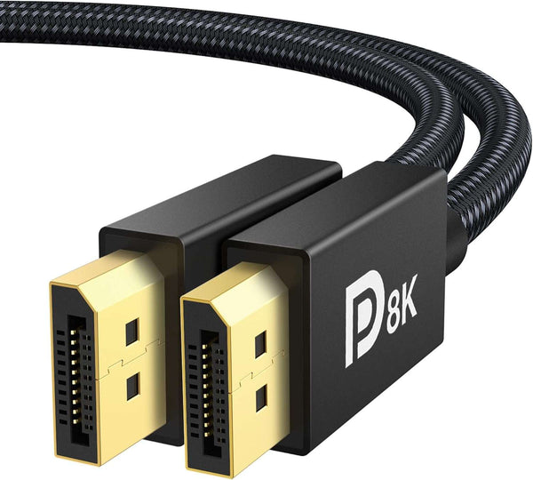 Braided Display Port Cable 6.6FT