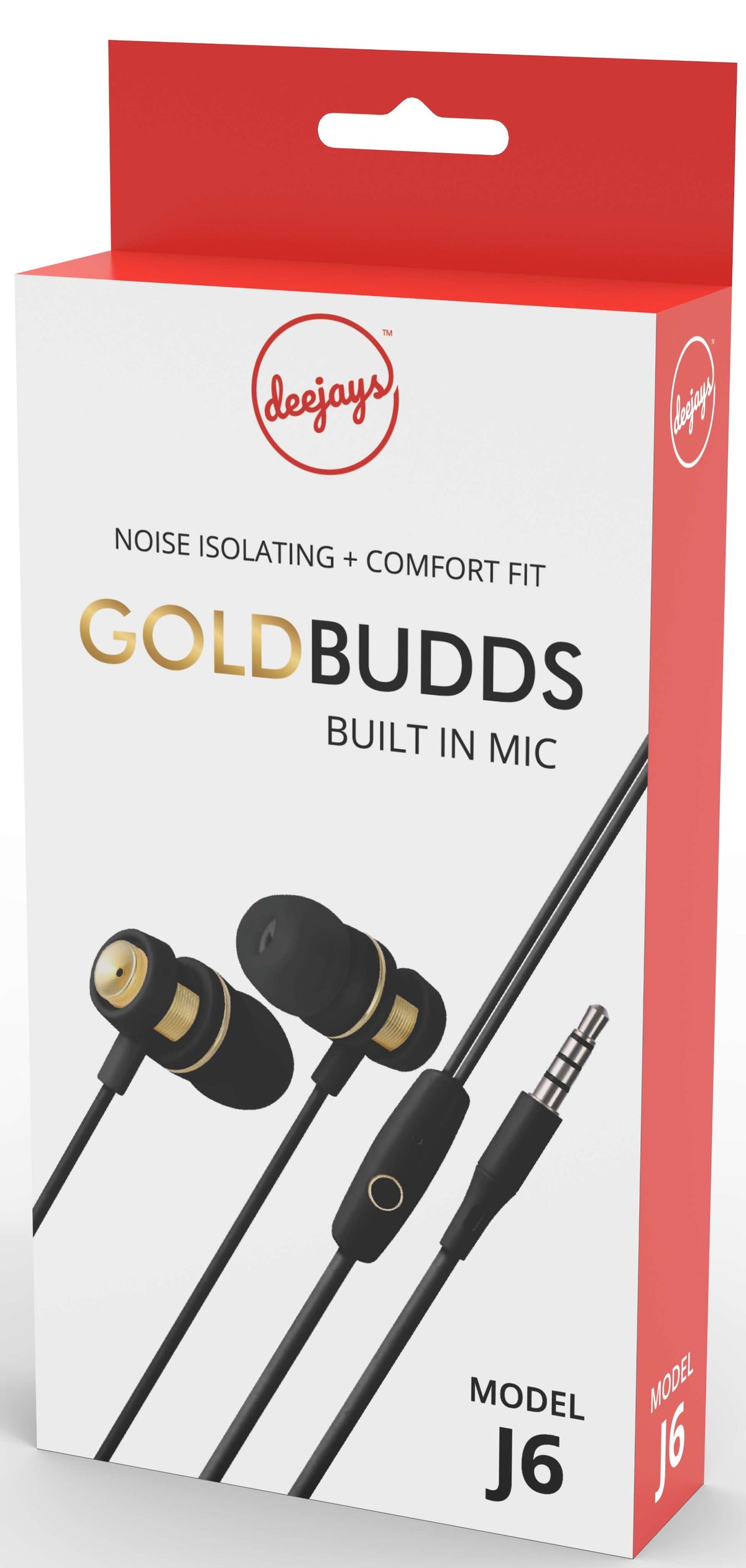 Deejays J6 GoldBudds BLACK/GOLD