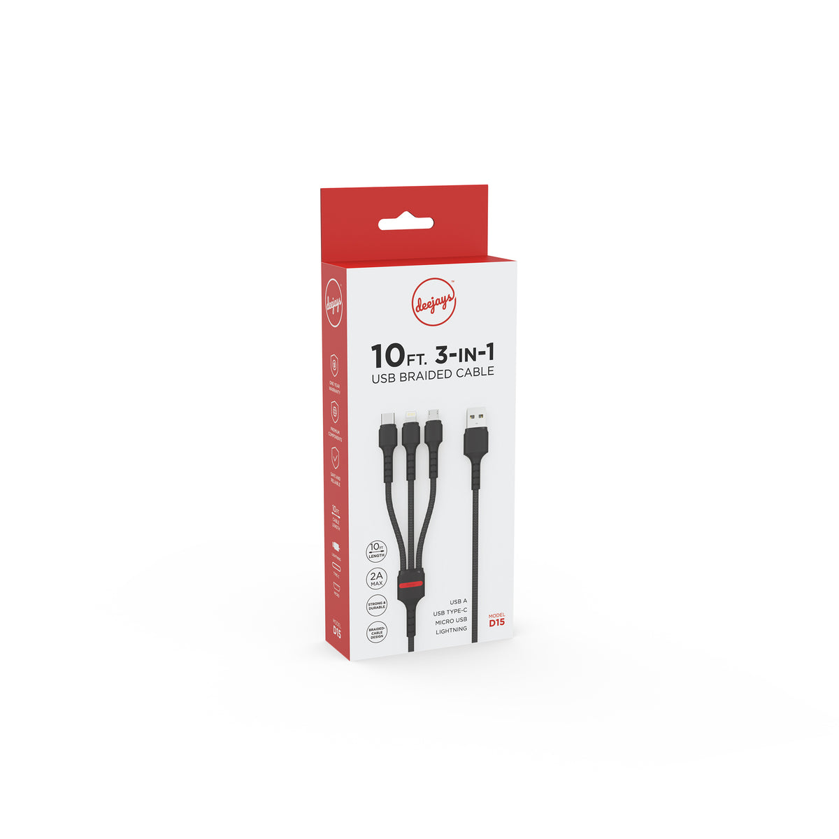 Deejays D15 3-in-1 Cable