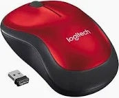 Logitech M185 Wireless Mouse - Red