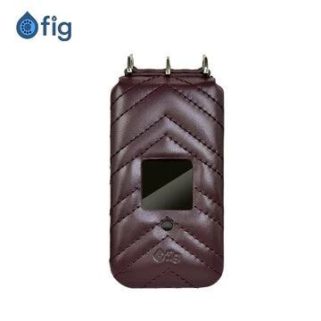 Fig Mini Genuine Maroon Leather Crossbody Case