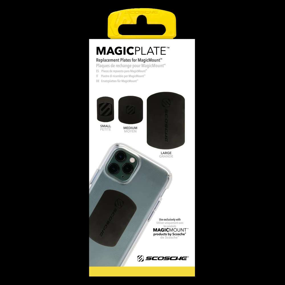 Scosche - MagicMount Replacement Magicplate Kit - Black
