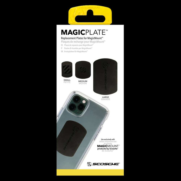 Scosche - MagicMount Replacement Magicplate Kit - Black